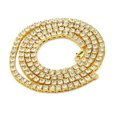 thumbnail image 1 of EIMELI Hommes Collier Créatif Hip Pop Simple Rangée Strass Décor Alliage Collier Chaîne Collier, 1 of 10