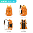 thumbnail image 3 of PACOLO Waterproof 40 L Backpacking Backpack, Orange, 3 of 7