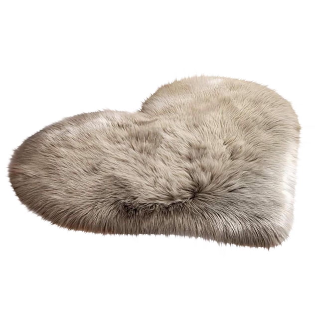 Faux Sheepskin Rug Non Slip Bedroom Carpet Mat 40 cm x 50 cm Polyester Area Rug