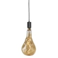 thumbnail image 2 of Bulbrite  1-Marble Pendant Socket and Canopy with LED Light Bulb Light White Natural Marble 4W BT Shaped Grand Filament, 2 of 5