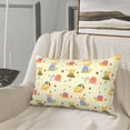 thumbnail image 5 of Daiia Colorful Cartoon Snail Bedding Waterproof Pillow Protector Zippered Queen – Bed Bug Proof Pillow Encasement-16"x24", 5 of 6