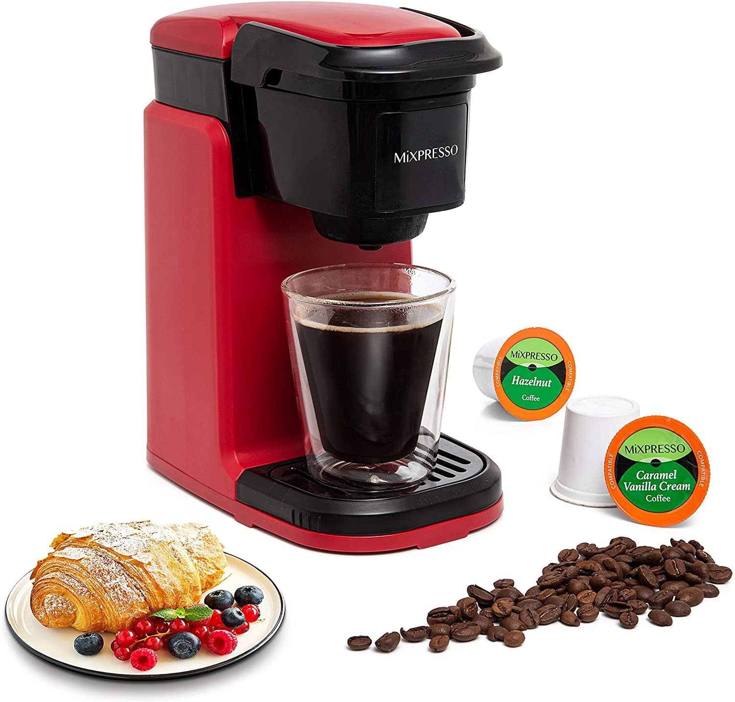 Mixpresso Single Cup Coffee Maker Personal, Single Serve Coffee