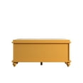 thumbnail image 6 of Weston Home Georgia Entryway Storage Bench with Cushion, Yellow, 6 of 6