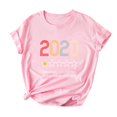 thumbnail image 2 of Blouse d'Été à Manches Courtes Grande Taille pour Femmes Mode T-Shirt Imprimé Uni à Manches Courtes pour Femmes Hauts T-Shirt à Col en V pour Femmes en Liquidation, 2 of 5