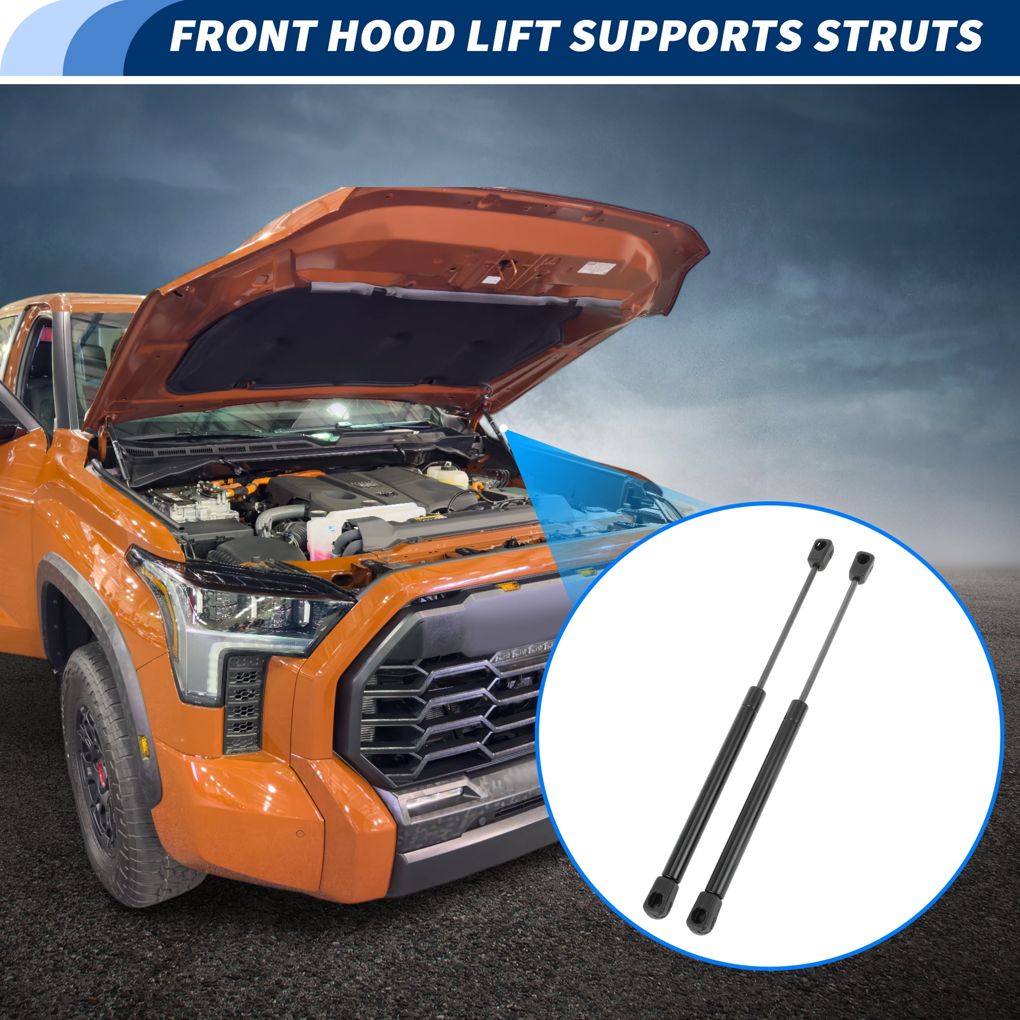 Unique Bargains Front Hood Lift Support Struts for Toyota Tacoma 2024 2025 for Toyota 4Runner 2025 Bonnet Gas Springs Gas Struts with Accessories