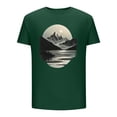 thumbnail image 3 of Men Fashion Tops Blouse Ladies Tops And Blouses Petite Plus Size Cotton T Shirts Loose Fit Workout Shirts Men Loose Hawaiian Shirts Blue, 3 of 4