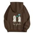 thumbnail image 4 of XXWXYD Girls Halloween 𝖦host Pumpkin Hoodies Oversized Pullover, Pockets Long Sleeve Sweatshirt Comfy Fall Clothes Sp𝗈oky Season Cute Top, 4 of 6