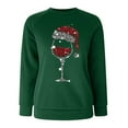 thumbnail image 4 of Chandail en Molleton de Noël Décontracté pour Femmes, Col Rond, Manches Longues, Blouse, Chandail-Over, 4 of 4
