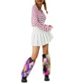 thumbnail image 3 of Faithtur Women's Anti-Slip Leg Warmers, Solid Color/Multi-Color Thicken Socks, Windproof Legs Protector, 3 of 9