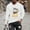 White, variant on Fashionable Men's Printed Top With Long Sleeved Round Neck And Smiling Face Printed Top/shirt Mens Stylish Dress Shirts Comfy TShirts For Men Gray
