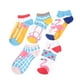 thumbnail image 1 of 5 pares de calcetines cortos de algodón para mujer, con estampado de flamencos, antideslizantes, informales, para las cuatro estaciones (estilo combinado), 1 of 5