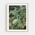 thumbnail image 2 of Blue Heron Print Japanese Bird Wall Art Maximalist Sage Green Forest Painting japandi chinoiserie poster - Japan Painting Wildlife Bird Botanical Nature Woodland Unframed Wall Art Print 36 x 48 inches, 2 of 16