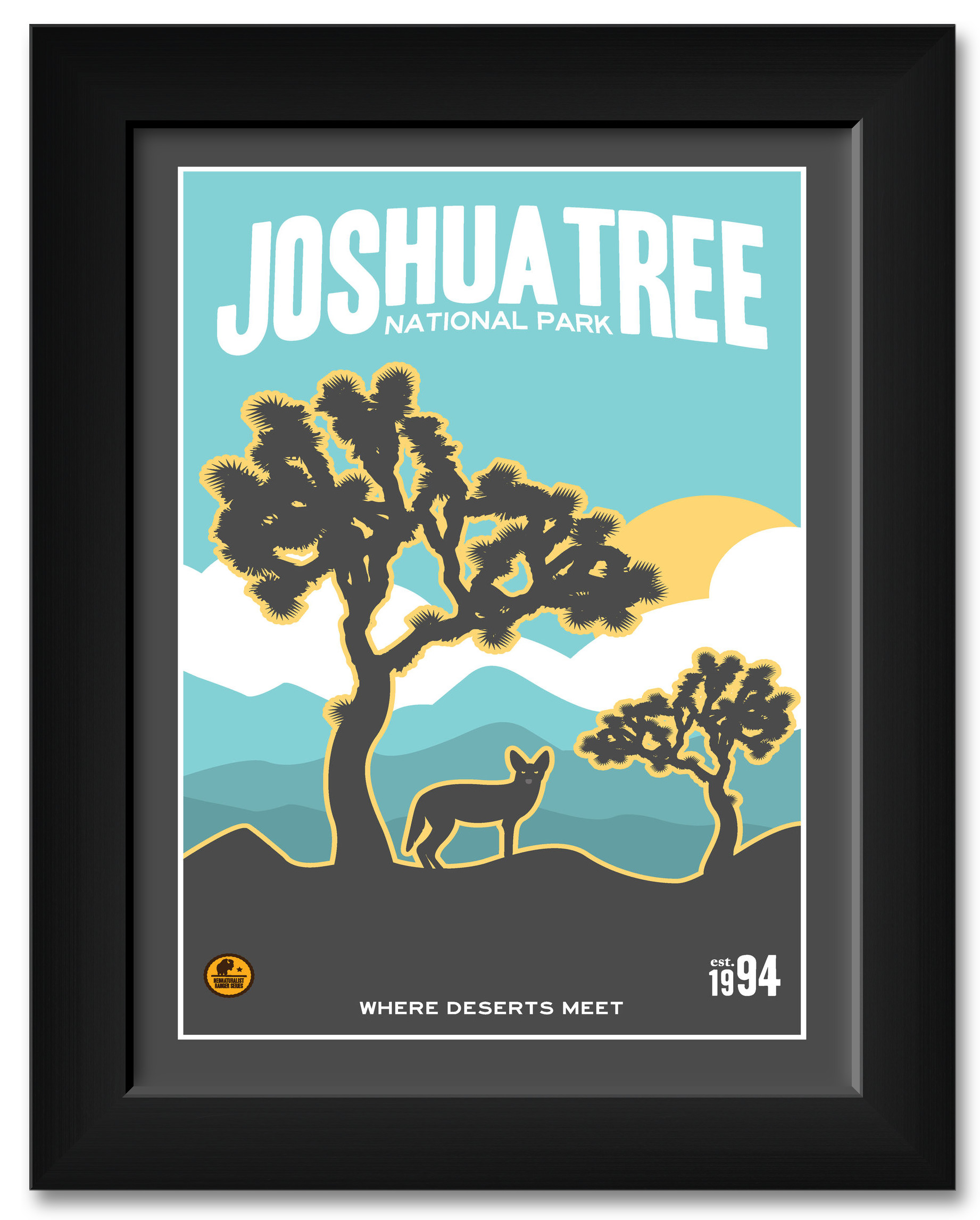 large photo print joshua tree