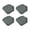 Grey, variant on JYuncloud Waterproof Chair Seat Covers, Stretch Chair Covers for Dining Chairs Set of 4, Removable Chair Seat Slipcovers Protector