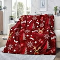 thumbnail image 2 of PALIFEUR Christmas Throw Blanket, Super Soft Warm Snowflake Blanket for Couch Bedroom, Christmas Flannel Blanket, Microfiber Thicken Blankets for Holiday Party Home Decorations, 40 x 28 Inch, 2 of 7