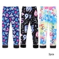 thumbnail image 2 of Esaierr 3Pcs Kids Toddler Fleece Leggings Warm Fleece Thick Stretch Pants Print Lined Leggings Baby Girls Warm Pants for Girls 3-10Y, 2 of 7