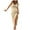 DT-Beige, variant on Women's Solid Color High-Slit Maxi Dress, Sleeveless, Casual Beach & Evening Wear, Lightweight Rayon Blend, Fit & Flare, Contrast Hem
