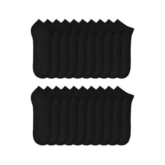 Wonder Nation Girls Socks, 10 Pack No Show Basic (Little Girls & Big Girls)