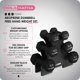 thumbnail image 2 of Set de Mancuernas HolaHatha 9 kg de Neopreno con Soporte Negro, 2 of 9