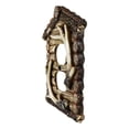 thumbnail image 4 of Pack of 2 Rustic Log Cabin Antlers Double Receptacle Wall Outlet Switch Plate, 4 of 6