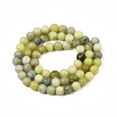 thumbnail image 3 of Natural Yellow Mustard Jasper Beads Strands Round 6~6.5mm Hole: 1mm about 63pcs/strand 15.5 inch, 3 of 4