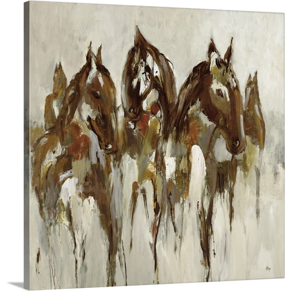 Great BIG Canvas | "Equestrian" Canvas Wall Art - 24x24