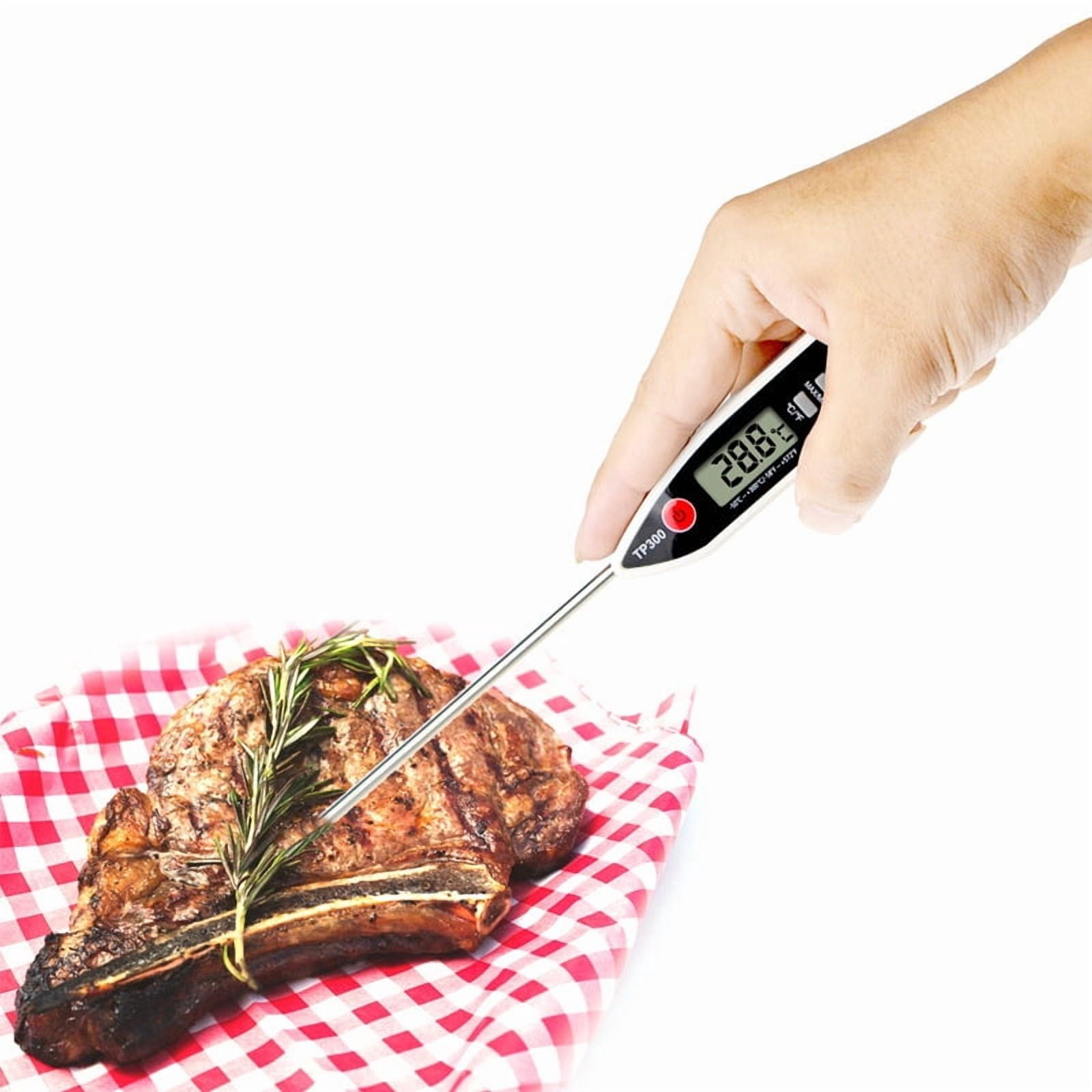 LAATIKUI Meat thermometer food grill measurement waterproof probe thermometer