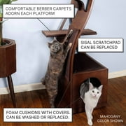 The Refined Feline, Lotus Cat Tower, Espresso