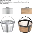 thumbnail image 2 of Filtres à Café Réutilisables 4-5 Tasses - Filtre à Café Permanent en Acier Inoxydable Compatible avec Mr.coffee maker et brewer, 2 of 4