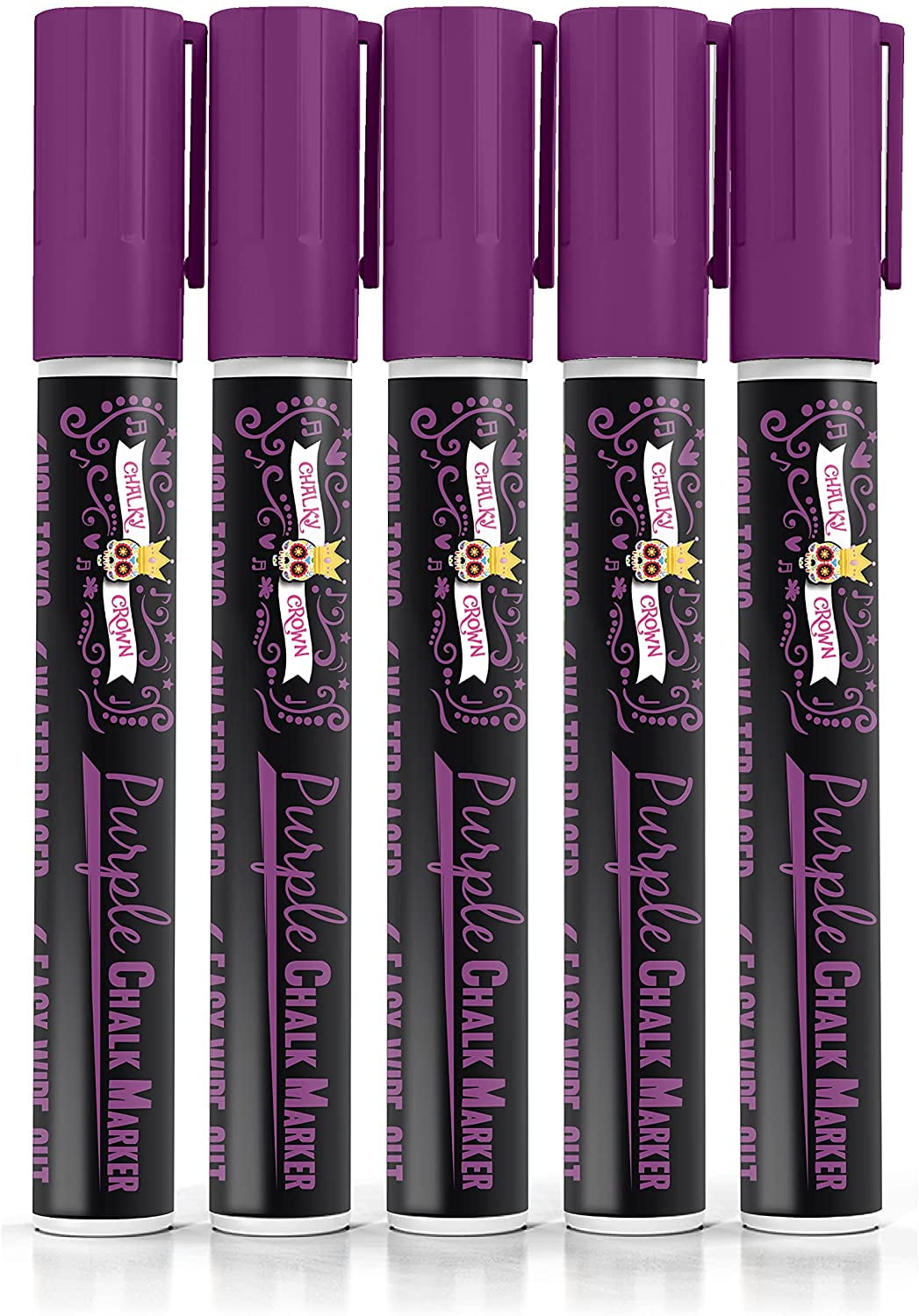 Cestari Purple Liquid Chalk Pen - 2mm Skinny Tip for Writing and Drawing on  Glass, Mirrors, Stainless Steel, Ceramic, Vinyl Chalkboards, and Crafts 