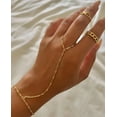 thumbnail image 2 of JUSIP Gold Bracelets for Women Trendy, Dainty Gold Hand Chain Bracelet Stack 14k Gold Plated Finger Ring Bracelet Hand Chain Cz Layered Beaded Gold Bracelets for Women Non Tarnish Gold Jewelry Gift, 2 of 11
