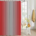 thumbnail image 4 of Fabric Shower Curtain Ombre Abstract Gradient Red and Gray Shower Curtains with 12 Hooks Waterproof Machine Washable Bath Curtains for Bathroom, 72 x 96in, 4 of 6