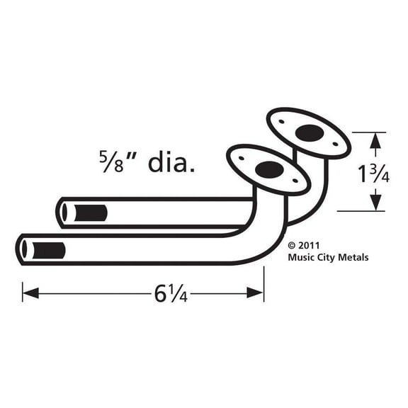 Zinc Plated Steel Venturi Replacement for Select Charbroil Gas Grill Models, Se