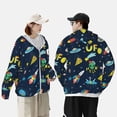 thumbnail image 4 of Fotbe Funny Spaceships Chaqueta con Protección Solar UPF 50+ para Hombre y Mujer, Camisa con Capucha y Bolsillos-XX-Large, 4 of 7