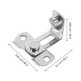 thumbnail image 2 of HINTRMENT 2pcs Right Angle Hasp Lock Stainless Steel Security Fastening 90 Degree Angle for Room Doors, 2 of 8