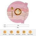 thumbnail image 6 of Pink Wooden Grain Round 15 Inch Placemats Set of 4, Vintage Chic Geometric Textured HeatResistant Non Slip Place Mats for Dining Table, Wipeable Braided Kitchen Table Mats for Housewarming, 6 of 8