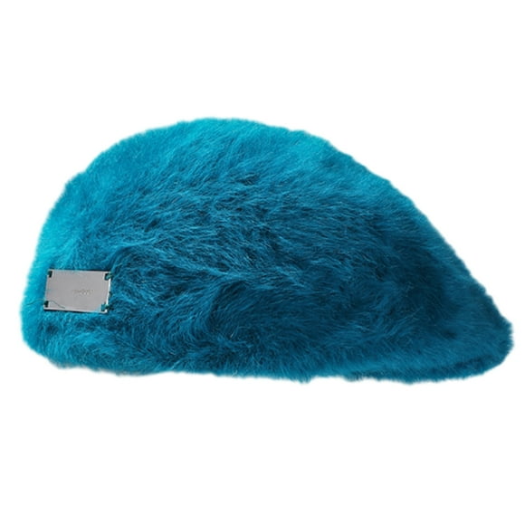 Women Beret Hat Angora rabbit hair hat Beanie Cap Classic Solid Color Autumn Winter Hats Beret Hat for Women Gril Winter Hats