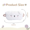 thumbnail image 4 of 3D Cute Silk and Plush Eye Mask with Adjustable Strap for Comfortable Sleep and Multiple Designs, 4 of 5