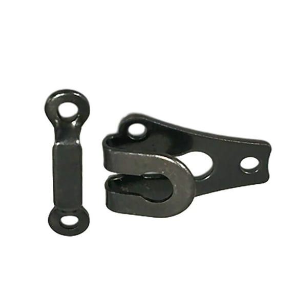 Ganchos de Metal Yuarrent 10 piezas Sujetadores galvanoplastia antioxidantes negro