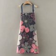 thumbnail image 2 of Juego de 2 delantales ajustables con bolsillo, bonito delantal de cocina impermeable, cómodo delantal para llevar para hombres, mujeres, chef, barbacoa, cafetería, restaurante, camarera JAMW Sencillez, 2 of 3