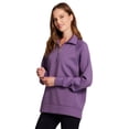 thumbnail image 3 of RBX Active Women's Stretchy Soft Luxe Athleisure All Season 1/2 Zip Tunic Sweatshirt, 3 of 5