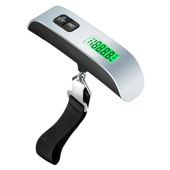 Digital Hanging Luggage Scale with Backlit for Travel,Portable Handheld Suitcase Weight Scale with Hook,110 Pounds,Battery Included