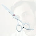 thumbnail image 7 of Vocoste Professional Hair Cutting Shears 6.5 Inch Hair Scissors Stainless Steel Razor Edge Barber Scissors White, 7 of 7