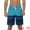 Blue, variant on Unique Bargains Men's Color Block Stripes Pattern Drawstring Waist Swimwear Shorts 36 Light Blue