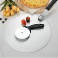 thumbnail image 2 of 1 juego de pala para pizza de acero inoxidable, cortador de pizza, cortador de tartas., 2 of 5