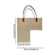 thumbnail image 4 of Cesta de escalera de fieltro con asas para escaleras de madera beige, 4 of 4