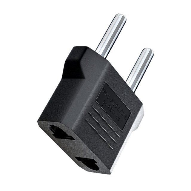 US To EU Plug Adapter Converter Flame Retardant ABS Multiple Protection for Home