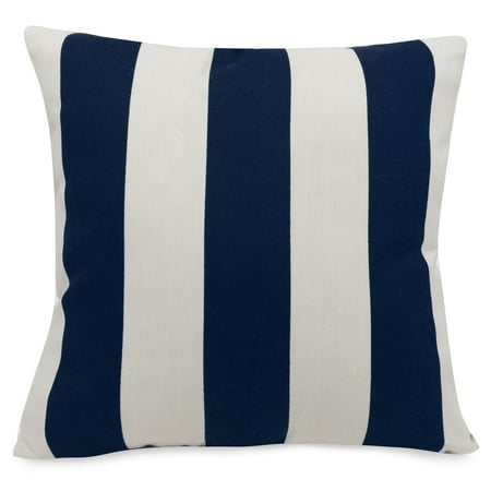 UPC 859072208223 product image for Majestic Home Goods Indoor Outdoor Navy Vertical Stripe Large Decorative Throw P | upcitemdb.com