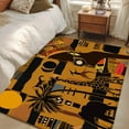 thumbnail image 5 of Area Rugs for Living Room 4x6 Ft, Black African Women Non Slip Area Rugs for Kitchen Bedroom Entryway, Boho Brown Elephant Giraffe Ethnic Washable Carpet Runner Rug Floor Mats for Bedroom Home Decor, 5 of 9