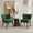 Green, variant on Smooth Armless Accent Chair - Modern Mid-Century Lounge Chair with Sturdy Wood Legs, Soft Upholstered Seat, 300lb Capacity, Appropriate for Living Room, Bedroom, Office, Reading or Vanity, Green